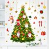 Novas decorações de festa de Natal janela de vidro árvore de Natal adesivos de papel autoadesivos removíveis HT92006