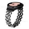 Correa de Reloj de Diamantes Completos Tipo Calabaza Adecuada para Samsung Galaxy Watch6/7 Correa Universal de Estilo Simple de Metal