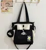 Mochila soft girl muito estilosa, mini bolsa mini ins, conjunto de mochila de duas peças para estudantes universitárias para passeios de primavera