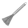 Aço inoxidável Pot Brush Household Washer Artefato Cantina Cozinha Utensílios de cozinha Escova de limpeza especial Fio de aço Escova de lavagem de louça de cabo longo