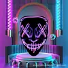Casco Cyberpunk Máscara Luminosa Máscara Cyberpunk Tira de Luz Fría Máscara de Cara de Fantasma Máscara de Cosplay Venta al por Mayor