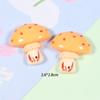 Brillante Hongo de Dibujos Animados DIY Accesorios de Resina para Joyería Pegamento Crema Material para Carcasa de Teléfono Móvil Colgante Colgante Colgante Lote