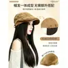 Gorro para peluca Koni para mujer, estilo todo en uno, nueva peluca retro con gorra delantera 2026 para uso diario, peluca de pelo largo liso
