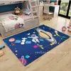 Alfombra de terciopelo espacial de cristal para dormitorio, alfombra suave de fácil cuidado para habitación infantil, alfombra duradera para sala de estar