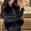 Chaleco de Piel de Zorro Suave y Ecológico para Mujer Otoño/Invierno 2026, Abrigo de Piel 'White Moonlight', Estilo Coreano