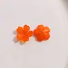 Perforado Color Degradado Flor de Cerezo Estampado en Oro Cinco Pétalos Creativo Acrílico Accesorio Parche DIY Pendientes Llavero