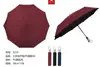 Serie Hoja Roja Paraguas Impermeable Completamente Automático Protección Solar para Hombre Paraguas Plegable Casual para Mujer Lote Paraguas para Sol o Lluvia