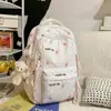 Mochila Casual Estudiante de Gran Capacidad Estilo Japonés, Dulce y Elegante, Mochila Ligera y Versátil de Doble Hombro para Estudiantes de Secundaria y Preparatoria