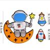 Adornos para Decoración de Pastel de Astronauta Nave Espacial Bebé Un Año Planeta Plug-in Transbordador Espacial Adornos de Astronauta