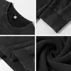 Sudadera Nueva de Estilo Americano Lavada Pesada con Cuello Redondo para Otoño e Invierno, Top de Felpa Casual Holgado Unisex, Chaqueta Versátil para Parejas