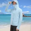 Venta al por mayor de fábrica ropa de protección solar para exteriores de verano ropa ultra delgada con protección solar abrigo para hombre y mujer protección UV ala extraíble