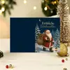 Tarjetas de felicitación plegables de Navidad personalizadas, tarjetas con mensajes de bendición navideña, tarjetas escritas a mano en inglés, Navidad 2026 con un toque de alta gama