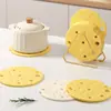 Esterilla de Silicona Aislante al Calor, Esterilla Antiescaldado para Mesa de Comedor, Esterilla para Tazón Estilo Crema, Esterilla para Platos y Ollas, Esterilla de Alta Gama para Tazas, Esterilla de Comedor Resistente a Altas Temperaturas