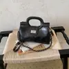 2026 Nuevo Bolso de Mano con Asa de Cadena Tejida de Lujo, Bolso de Hombro Cruzado de Gama Alta de Nicho para Mujer