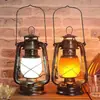 Lámpara de Mesa Alta Recargable, Luz Creativa de Atmósfera Retro, Lámpara de Mesa Decorativa, Lámpara de Queroseno Vintage para Exteriores, Linterna, Lámpara para Juego de Asesinato en Serie