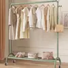 Perchero de Ropa con Ruedas de Alta Resistencia con Perchas, de Pie, para Uso Doméstico en el Dormitorio, Estante Móvil de Almacenamiento para Ropa de Niños