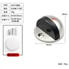 Topes de Puerta Semicirculares de Acero Inoxidable 304 con Goma Magnética, Forma de Tortuga para Puertas de Vidrio de Baño, Anti-Colisión, Sin Taladro