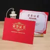 Funda de certificado de una pieza tamaño A4 para certificados de graduación honorífica, cartas de nombramiento, certificados de premios y certificados de capacitación; diseño de logo personalizado disponible