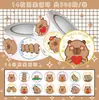 500 pegatinas de recompensa de capibara, pegatinas decorativas transfronterizas para refrigeradores, coches, tazas de agua y materiales de scrapbooking, al por mayor