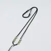 Cuerda para Colgar en el Cuello Tejida a Mano de Jade Hetian, Cuerda de Colgante de Grosor Medio Finamente Tejida, Cuerda de Collar de Cera de Abeja de Jade y Oro