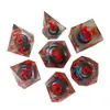 Dados de Resina Longan para D&D Produto Mais Vendido na Amazon Grupo de Corrida Coc Cápsulas D20-D47