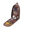 Juego Portátil de Utensilios de Cocina para Exteriores, Bolsa de Almacenamiento de Utensilios de Cocina para Viajes en Coche, Tabla de Cortar y Juego de Cuchillos, Juego Portátil de 7 Piezas para Acampar