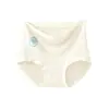 Ropa interior de modal para mujer talla grande para mm gordos Cintura alta Control de abdomen Algodón puro Entrepierna antibacteriana Niñas Transpirable