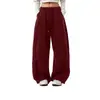 Pantalones de mujer de talla europea nueva, cintura alta, modernos y versátiles, holgados, casuales, cómodos, pantalones deportivos de pierna recta