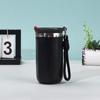 ¡Guau, Taza de Café Octagonal de Acero Inoxidable 304 Hecha a Medida, Elegante Taza para Beber Directamente en la Oficina, Taza Portátil Aislada para Exteriores con Correa