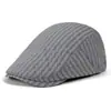 Gorra de Rejilla Transpirable Estilo Británico Retro para Hombres y Mujeres, Boina de Moda para Trabajar Reversible, Sombrero de Artista Casual