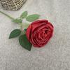 Simulación transfronteriza, rosa, boda, flor de seda, flor de plástico, rama única, decoración de sala de estar francesa, mesa, adornos de flores falsas, venta al por mayor