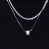 Diseño Moderno Collar Lulutong de Doble Capa para Mujer, Elegante y Lujoso con un Toque de Alta Gama, Patrón Estrellado y Diseño de Cintura Delgada