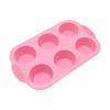 Forma de Silicone Atacado 6 Formas Redondas Consecutivas para Cupcake DIY Resistente a Alta Temperatura Forma de Silicone para Bolo Ferramentas de Cozinha para Assar