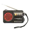 Radio Solar de Audio Multibanda Antena Fm Tarjeta U Disco Iluminación Portátil Exportación Ilimitada Altavoz Bluetooth