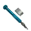 Juego combinado de herramientas de destornillador de punta y reparación de desmontaje de teléfono móvil de aleación de aluminio cinco en uno