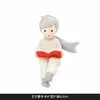 Figura de Príncipe Decoración de Zorro Flor Eterna Linda Resina Adorno de Escritorio Coche Figura Hecha a Mano