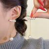Aretes Cuadrados de Perla de Zirconia para Mujer, Lujo Accesible, Alta Gama, Aretes Elegantes y Atmosféricos, Aretes Retro de Dos Usos