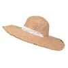 Estilo Coreano Nuevo Llegado Estilo Pastoral Sombrero para Mujer Cinta de Encaje Sombrilla Sombrero de Paja Ala Ancha Sombrero de Sol para Exteriores