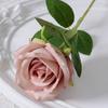 Simulación Rosa Sencilla de Franela Rosa Pared de Flores Cascada Decoración para el Hogar Boda Día de San Valentín Flor de Simulación Flor Falsa