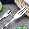 Cuchara mezcladora de acero inoxidable, cuchara larga de barra, cuchara de doble cabeza, tenedor de doble uso, cuchara mezcladora de barra, cuchara mezcladora de café y cóctel