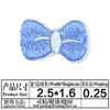 Autoadhesivo Ventas Directas de Fábrica Lindo Dibujo Animado Lazo Bordado Pegatinas de Tela Decoración Ropa de Muñeca diy Manual Mini Pequeñas Pegatinas de Tela