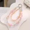 Nueva Cadena de Teléfono de Cristal Nepal DIY Hecha a Mano con Cuentas Moda Popular para Transmisión en Vivo Colgante de Bolso Cadena de Teléfono para Mujeres