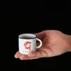Taza de té de cerámica retro Venta directa de fábrica Juego de 6 tazas Copas de vino creativas Tazas de imitación esmaltada Tamaño pequeño Tazas de degustación de té Oferta especial