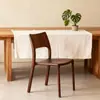 Silla de Comedor de Nogal Negro Norteamericano Transfronteriza Silla de Ocio Minimalista Moderna con Respaldo Estudio Silla Shuke de Nogal Negro Norteamericano