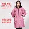 Macacão feminino forrado com lã para outono e inverno, avental grosso e quente, roupa de trabalho antiincrustante para cozinha e uso doméstico, impressão