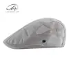 Sombrero de Sol de Protección Solar para Hombre de Primavera y Verano, Boina Transpirable de Malla Hueca de Moda Británica, Gorra de Visera para Mujer