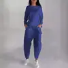 Conjunto de Pantalones Casuales de Color Sólido Deportivos Modernos con Cordones y Múltiples Bolsillos de Moda Otoño 2024 de Comercio Exterior Europeo y Americano