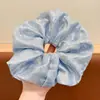 Scrunchies de Seda Brilhante de Alta Qualidade para Crianças, Novos Estilos de Xuxinhas de Cabelo com Look Despojado, Elásticos de Cabelo de Seda Bolha para Rabo de Cavalo para Meninas