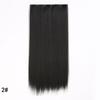 Peruca feminina europeia e americana, extensão de cabelo longo e liso, peça única, cinco clipes, peruca de cabelo com grampo, cortina de cabelo de fibra química, tomada de fábrica