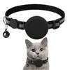 Coleira Pet Airtag Capa Protetora à Prova d'Água Localizador Find My Dispositivo Anti-Perda iOS Localizador de Gato Collar